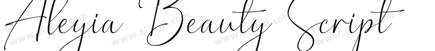 Aleyia Beauty Script字体转换